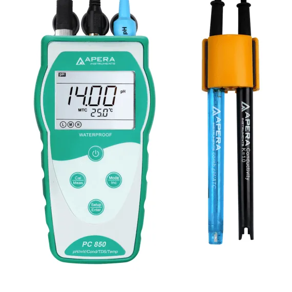 APERA PC850 Vandens Kokybės Tyrimo Įranga pH matuoklis pH metras EC matuoklis TDS matuoklis Salinity matuoklis