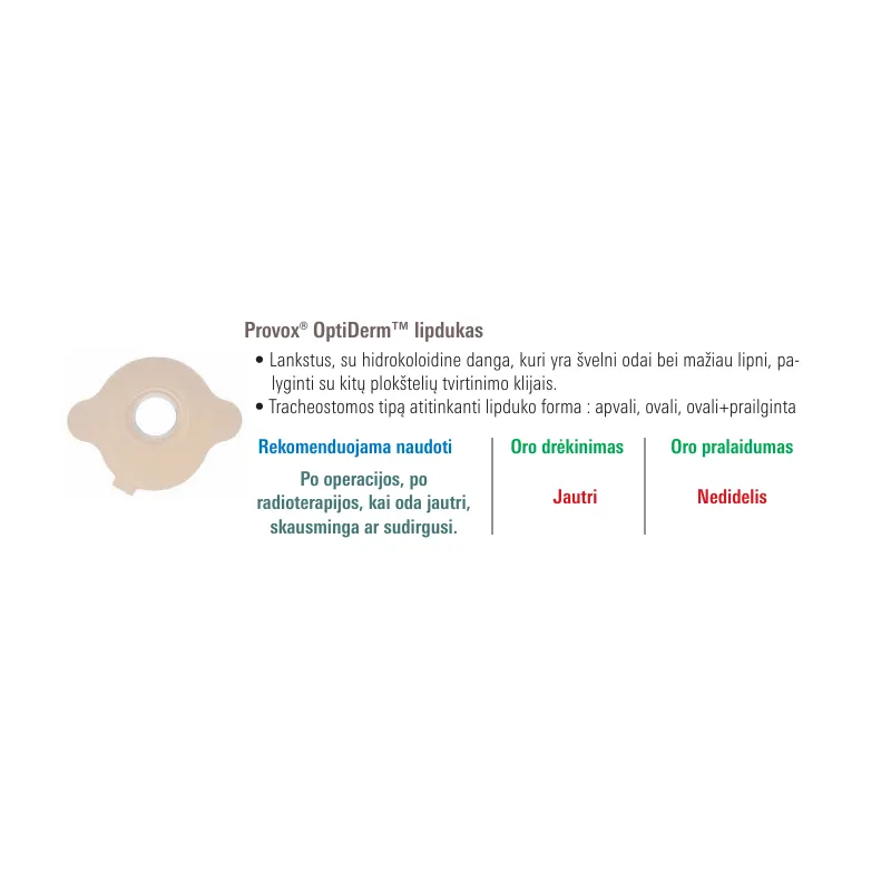 Lipdukai tracheostomai Provox® - Paveikslėlis 6