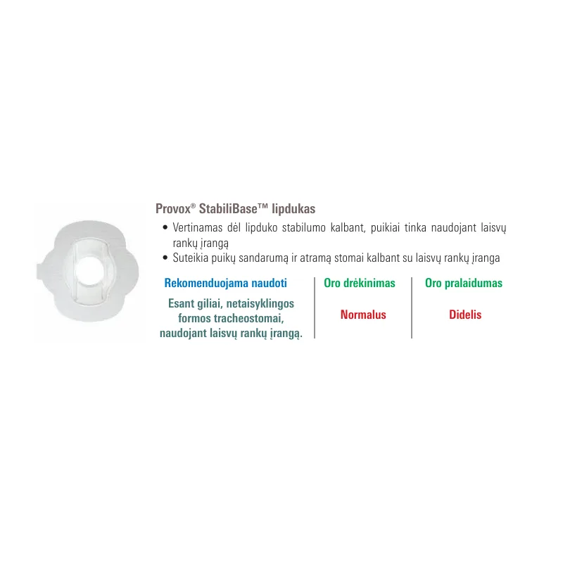 Lipdukai tracheostomai Provox® - Paveikslėlis 3