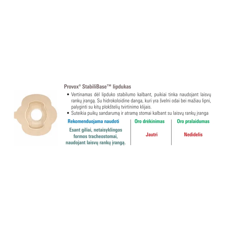 Lipdukai tracheostomai Provox® - Paveikslėlis 2