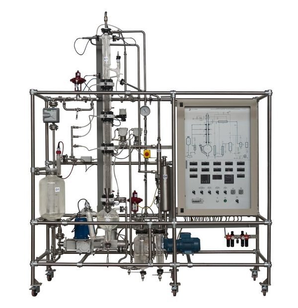 Nuolatinės distiliacijos pilotinis stendas DC/EV